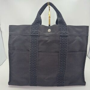 Hermes Herline Canvas Tote